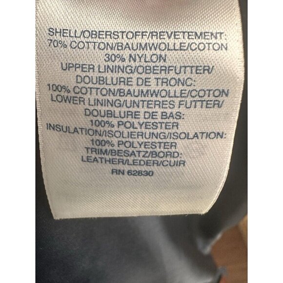 Lands’ End Mens Large (42-44) Bayfield Cotton Parka Barn Jacket Navy Blue 486014 - Picture 13 of 16